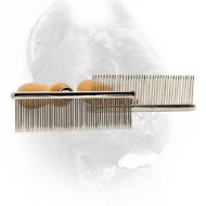 Metal Dog Brush with Wooden Handle Metal Dog Brush with Wooden Handle