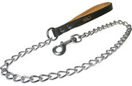 Walking chain leash with leather handle 42 inch ( 105cm )