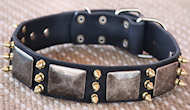 Custom Deluxe Leather Dog Collar - perfect handmade dog collar