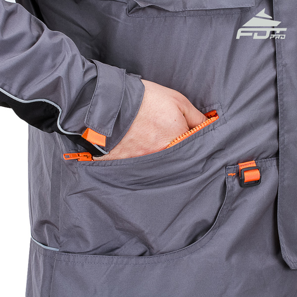 FDT Pro Dog Training Jacket with Side Pockets for All Weather