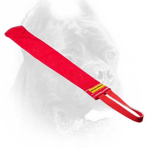 French Linen Cane Corso Bite Rag with Durable Handle
