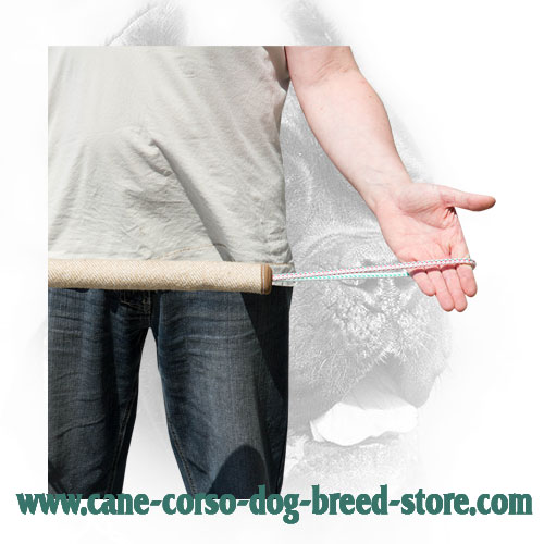 Training Jute Cane Corso Bite Roll with Two Handles