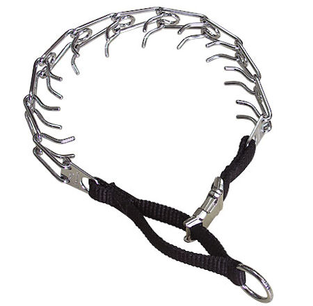 PINCH collar with nylon loop and quick release buckle for Cane corso 