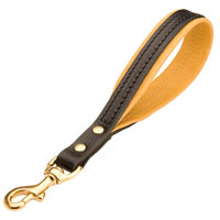Leather dog leash for training, walking, tracking Cane Corso