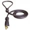 1/2 Inch Leather Round Cane Corso Leash with Tassels