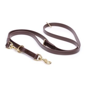 Multipurpose Brown Biothane Cane Corso Leash for over 7 Different Activities