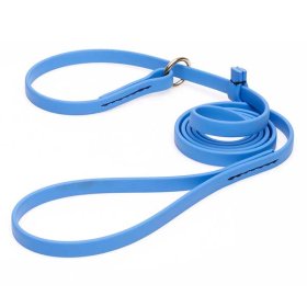 Solid Blue Biothane Cane Corso Leash and Collar Combo