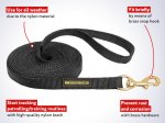 Practical Nylon Cane Corso Leash for Tracking and Walking