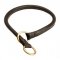 6 mm Round Leather Choke Cane Corso Collar