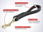 Pull Tab Leather Cane Corso Leash