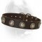 Luxury Leather Dog Collar With Beautuful Decoration for Cane Corsos
