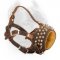 Royal Spiked and Studded Leather Cane Corso Muzzle for Walking