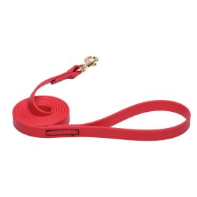 Red Waterproof Cane Corso Leash Made of Biothane