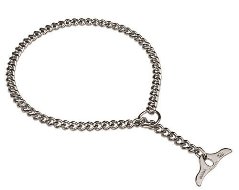 Chrome Plated Cane Corso Choke Collar with Toggle