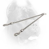 Chrome Plated Cane Corso Coupler for Walking Two Dogs