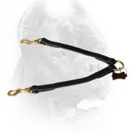 Stitched Design Leather Cane Corso Coupler