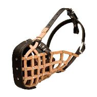 Ergonomic Design Leather Cane Corso Muzzle for K9 Service Dogs