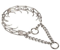 Herm Sprenger Chrome Plated Pinch Collar with 4.5 mm Prongs