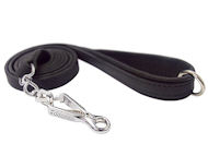Stitched Leather Cane Corso Leash with Quick Release Snap Hook