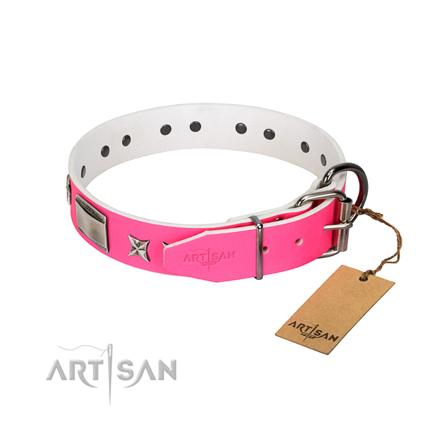 Best quality dog collar of leather