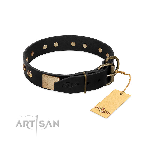 Durable buckle on easy wearing dog collar
