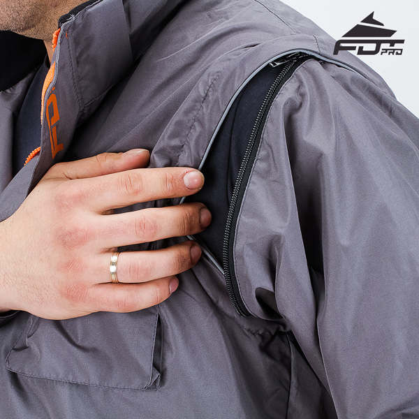 Top Rate Zipper on Sleeve for FDT Pro Design Dog Training Jacket