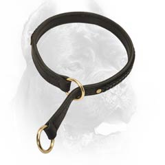 Fully leathern braided dog collar