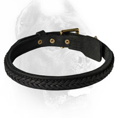 Fashion leather dog collar