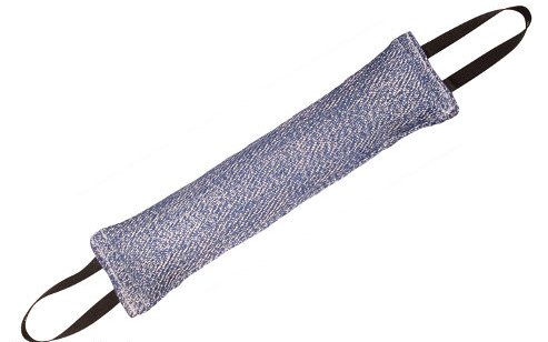 Large French Linen Cane Corso Bite Tug with Two Handles