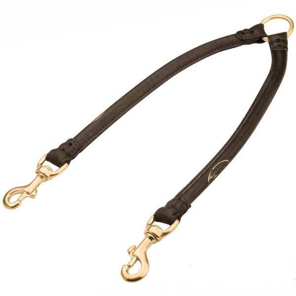 Extra Durable Round Leather Cane Corso Coupler