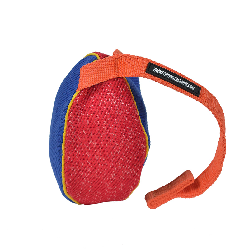 "Perfect Reward" French Linen Bite Tug for Puppies and Small Cane Corso - 6 x 4 inch (15 x 10 cm) - Click Image to Close