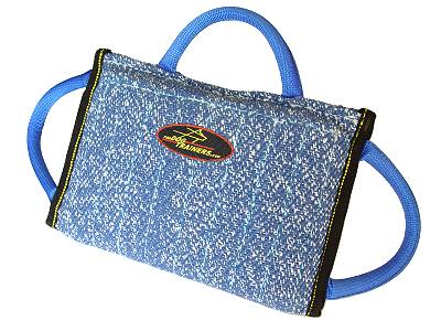 French Linen Cane Corso Bite Pad with Three Handles