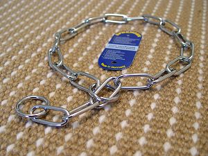 Smooth Chrome Plated Cane Corso Fur Saver with Large Links