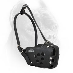 Leather Cane Corso Muzzle Well-Breathable